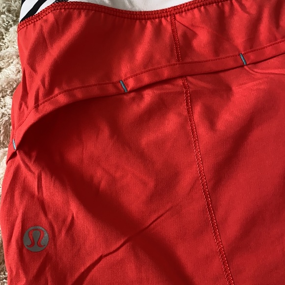 Lululemon red w/black white stripes & blue detail - Picture 2 of 5